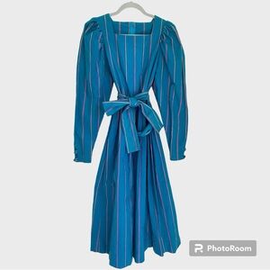 Laura Ashley vintage blue cotton prairie Dress